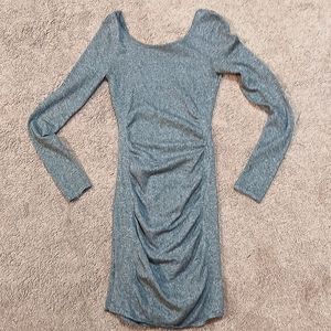 Express grey knit dress